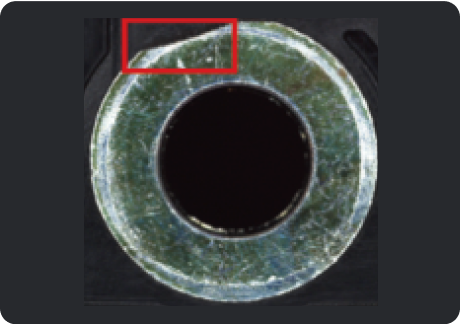 外観検査装置 対応ケース 欠け