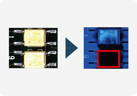  外観検査装置 対応ケース 塗布有無