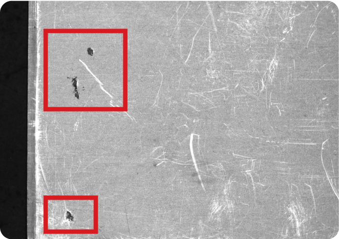 外観検査装置 対応ケース キズ