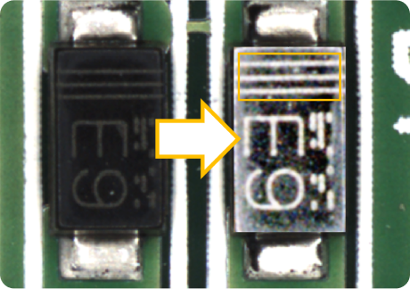 外観検査装置 対応ケース 極性検査